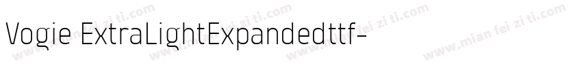 Vogie ExtraLightExpandedttf字体转换